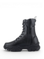 Alpinestars Stivali Ava, stivali da moto urban da donna in pelle nera con suola rialzata in gomma
