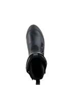 Stivali Alpinestars Donna Stella RT-7 Touring Drystar®, nero, vista dall'alto che mostra l'apertura dello stivale e la fodera interna, costruzione avanzata in microfibra e tessuto per il touring d'avventura.