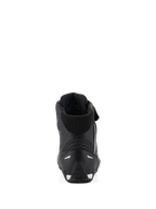 Alpinestars Stella Faster-4 Shoes, scarpe da moto da donna, nero, vista posteriore che mostra il colletto imbottito, il contrafforte del tallone in TPR rinforzato e i dettagli riflettenti, design performante ed elegante per la guida su strada