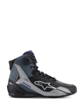 Alpinestars Scarpe Stella Faster-4, scarpe da moto road per donna, nere e viola, in microfibra protettiva e traspirante.