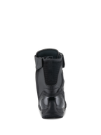 Alpinestars Superfaster Shoes, scarpe da moto, nero, vista posteriore con contrafforte del tallone in TPU rinforzato ed estensione imbottita del tendine d'Achille, design high-top elegante per la protezione nella guida sportiva