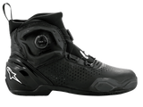 Alpinestars SP-2 Riding Shoes, scarpe sportive da moto, nero, con sistema di chiusura rapida BOA, costruzione in microfibra traforata, logo Astar bianco sul tallone, profilo sottile per la guida su strada