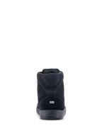 Alpinestars Chrome Air Shoe, scarpa da moto, nero, vista posteriore con mesh traspirante e tomaia in camoscio, dettaglio riflettente sul tallone, design urbano protettivo casual