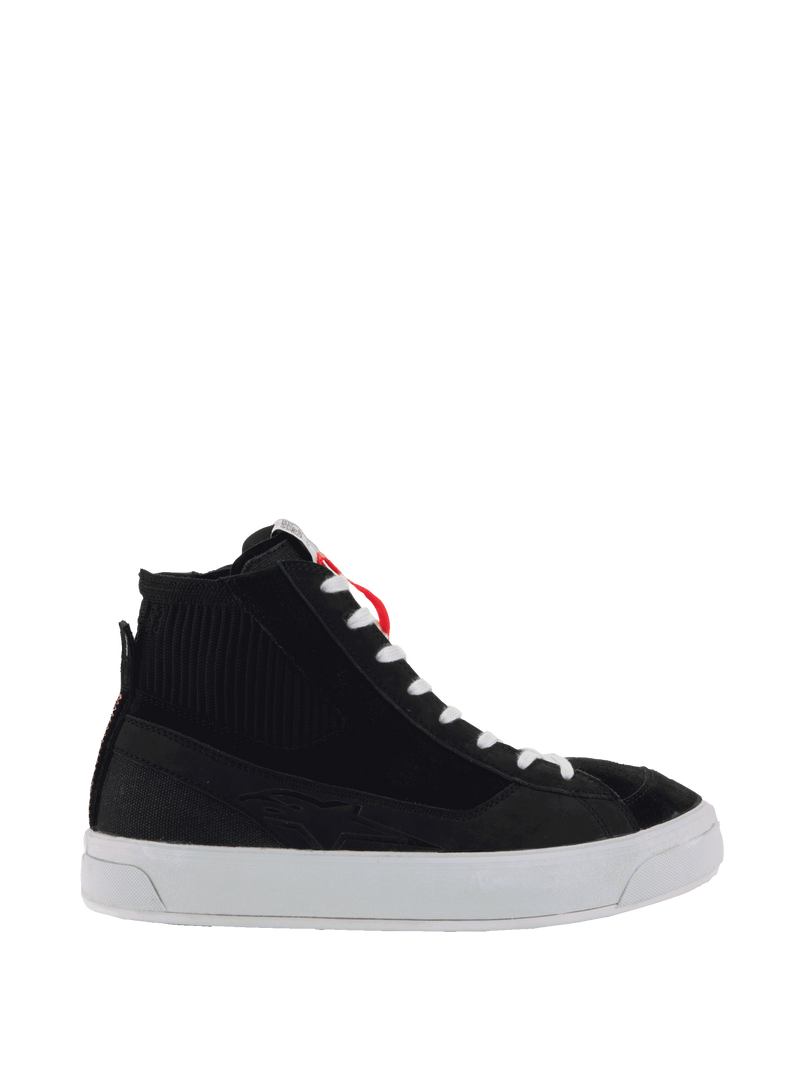 Alpinestars Scarpe Stella Stated Podium, scarpe da moto urban da donna, nero e bianco, suola vulcanizzata, certificate CE