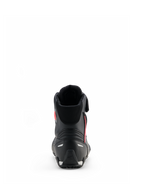 Alpinestars Scarpe Stella Faster-4 Drystar®, Nero Grigio Corallo Fluo, vista posteriore con supporto per il tallone e dettagli riflettenti, scarpe da moto impermeabili con design d'ispirazione sportiva per donna
