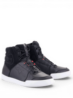 Alpinestars scarpe Chrome Drystar, scarpe da moto urban da donna, nero e bianco con dettagli rosa, in pelle impermeabile.