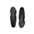 Alpinestars Toe Slider, cursori di ricambio per stivali da moto racing, nero e bianco, protezioni di forma ovale con logo a stella in rilievo, ricambi in metallo resistenti per stivali da corsa