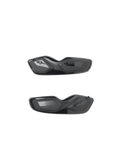 Alpinestars SMX-6 Toe Sliders, ricambi per stivali da moto, nero, finitura lucida e opaca, design aerodinamico con logo a stella in rilievo, coppia per uso racing e sportivo