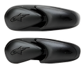 Alpinestars Super SMX 3 Slider, coppia di saponette di ricambio per la punta dello stivale da moto, nero, finitura opaca con logo a stella Alpinestars in rilievo, ricambio per calzature SMX-3