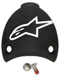 Alpinestars Cappuccio Tacco Sostituibile SMX Plus, ricambio per stivali da moto, nero e bianco, con logo Astars bianco e due viti di montaggio, costruzione in plastica resistente per la manutenzione dello stivale