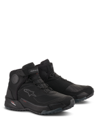 Alpinestars CR-X Drystar® Riding Shoes, scarpe da moto impermeabili, nero, design sportivo con calzata da scarpa da running, dotate di dischi protettivi per la caviglia, rinforzo per il cambio e suola in gomma robusta per la guida urbana e il comfort nella camminata