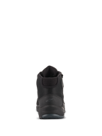 Scarpe da moto Alpinestars CR-X Drystar®, vista posteriore, nero, con un discreto logo Astars sul tallone, colletto della caviglia imbottito e contrafforte del tallone testurizzato, calzature da moto impermeabili per uso stradale e urbano
