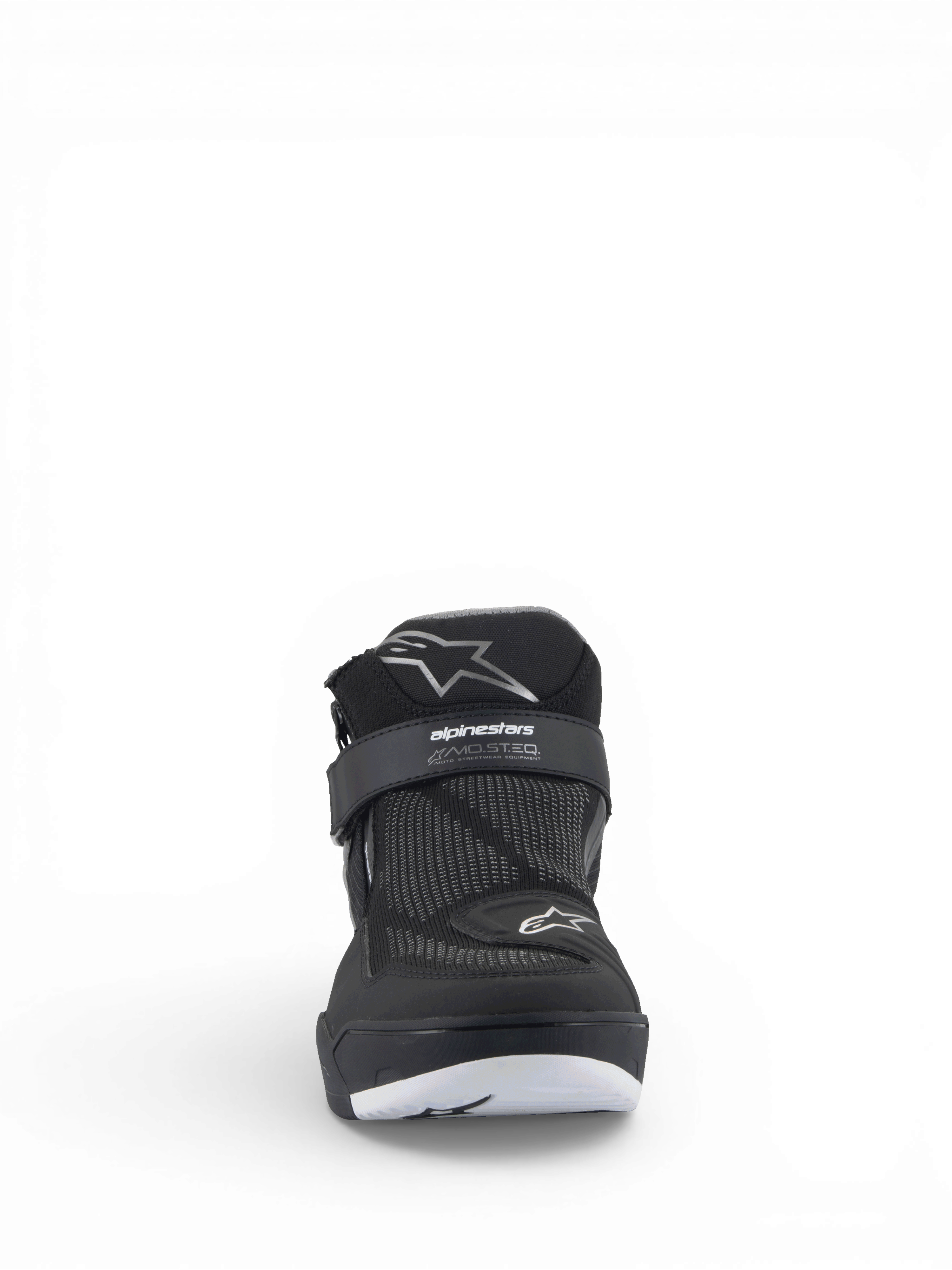 Alpinestars Scarpe Speedflight Street, scarpe da moto urban da uomo, nero e grigio, tomaia in mesh con cinturino MO.ST.EQ.