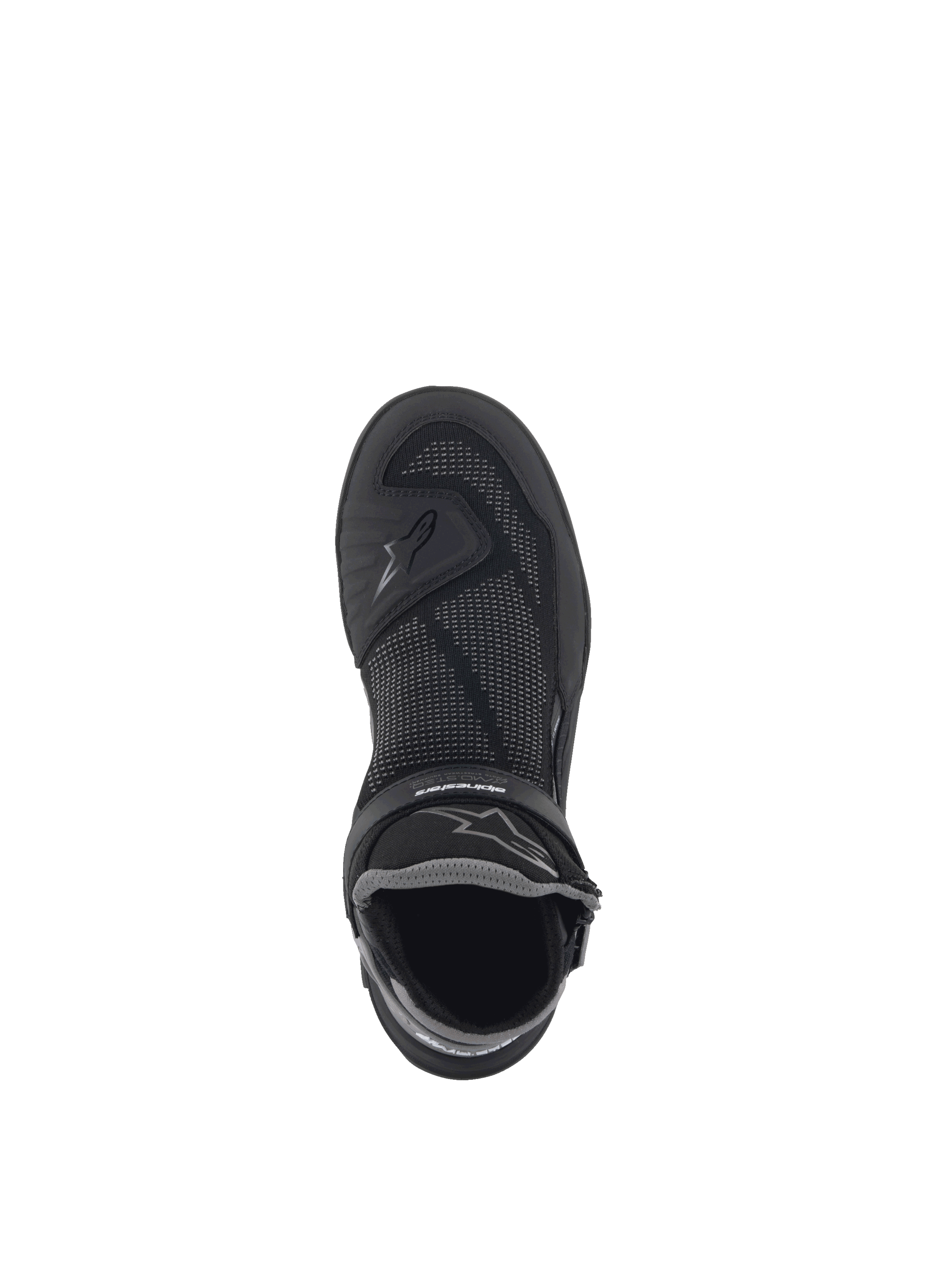 Alpinestars Scarpe Speedflight Street, scarpe da moto urban da uomo, nero, tomaia in mesh, vista dall'alto