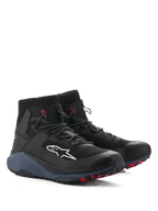 Alpinestars Scarpe Speedforce XR, scarpe da moto urban da uomo, nere e rosse, con protezione caviglia in TPU, certificate CE, design sportivo ispirato al running.