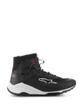 Scarpe Alpinestars Speedforce XR, sneaker da moto alte nere e bianche, calzature per guida urbana, profilo laterale con tomaia in tessuto mesh, logo laterale bianco, spessa intersuola bianca con marchio Alpinestars e scritta rossa Urban Series sul tallone