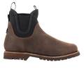 Alpinestars Turnstone Shoes, stivali Chelsea in pelle marrone cioccolato, calzature da moto urban, pannelli laterali elastici neri, suola robusta con battistrada, silhouette classica