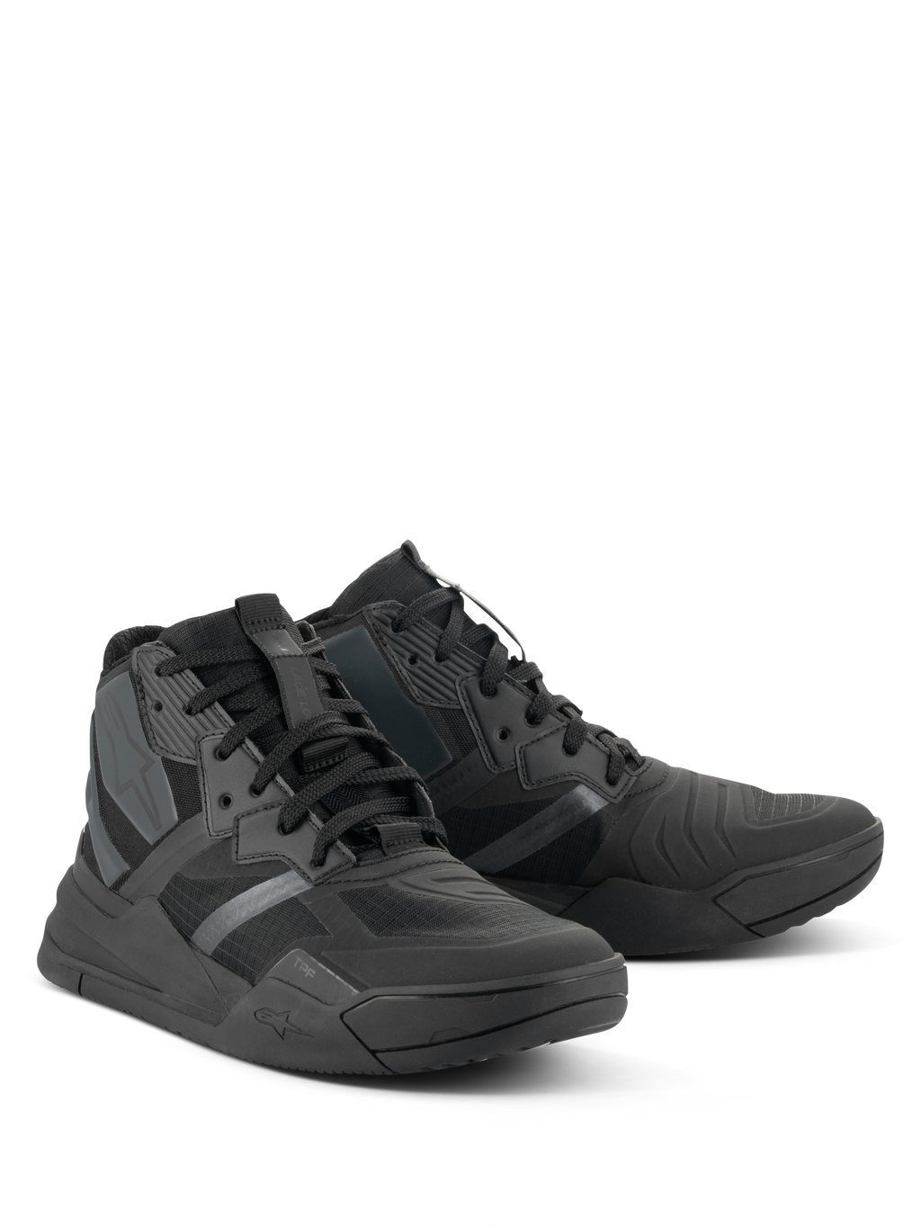 Scarpe Alpinestars Speedflight, scarpe da moto ad alte prestazioni, Nero Nero, sneaker in stile street-sport con tomaia in ripstop, pannelli senza cuciture e robusta suola protettiva, calzature da moto urbane