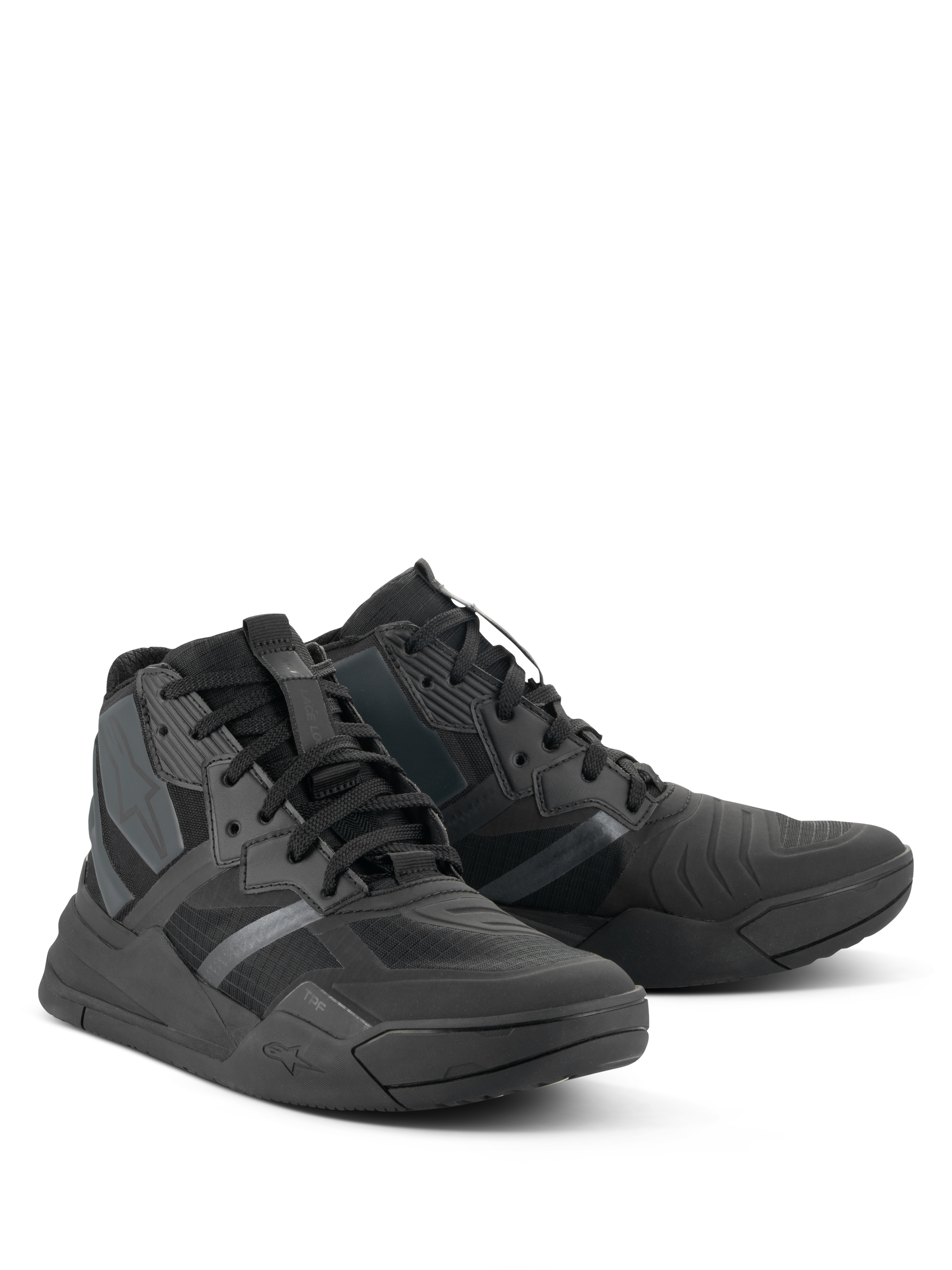 Scarpe Alpinestars Speedflight, scarpe da moto ad alte prestazioni, Nero Nero, sneaker in stile street-sport con tomaia in ripstop, pannelli senza cuciture e robusta suola protettiva, calzature da moto urbane