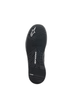 Scarpe Alpinestars Speedflight, scarpe da moto, nero, vista inferiore della suola in gomma a doppia densità con logo Alpinestars e marchio TPF, battistrada ingegnerizzato per prestazioni urbane