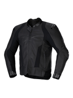 Giacca In Pelle Missile V3, giacca da moto sportiva e racing da uomo, nera, in pregiata pelle bovina con protezione CE e design Tech-Air Ready