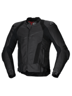 Alpinestars Giacca In Pelle Missile V3 Airflow, giacca da moto sportiva da corsa, nera, in pelle bovina perforata, compatibile Tech-Air, certificata CE
