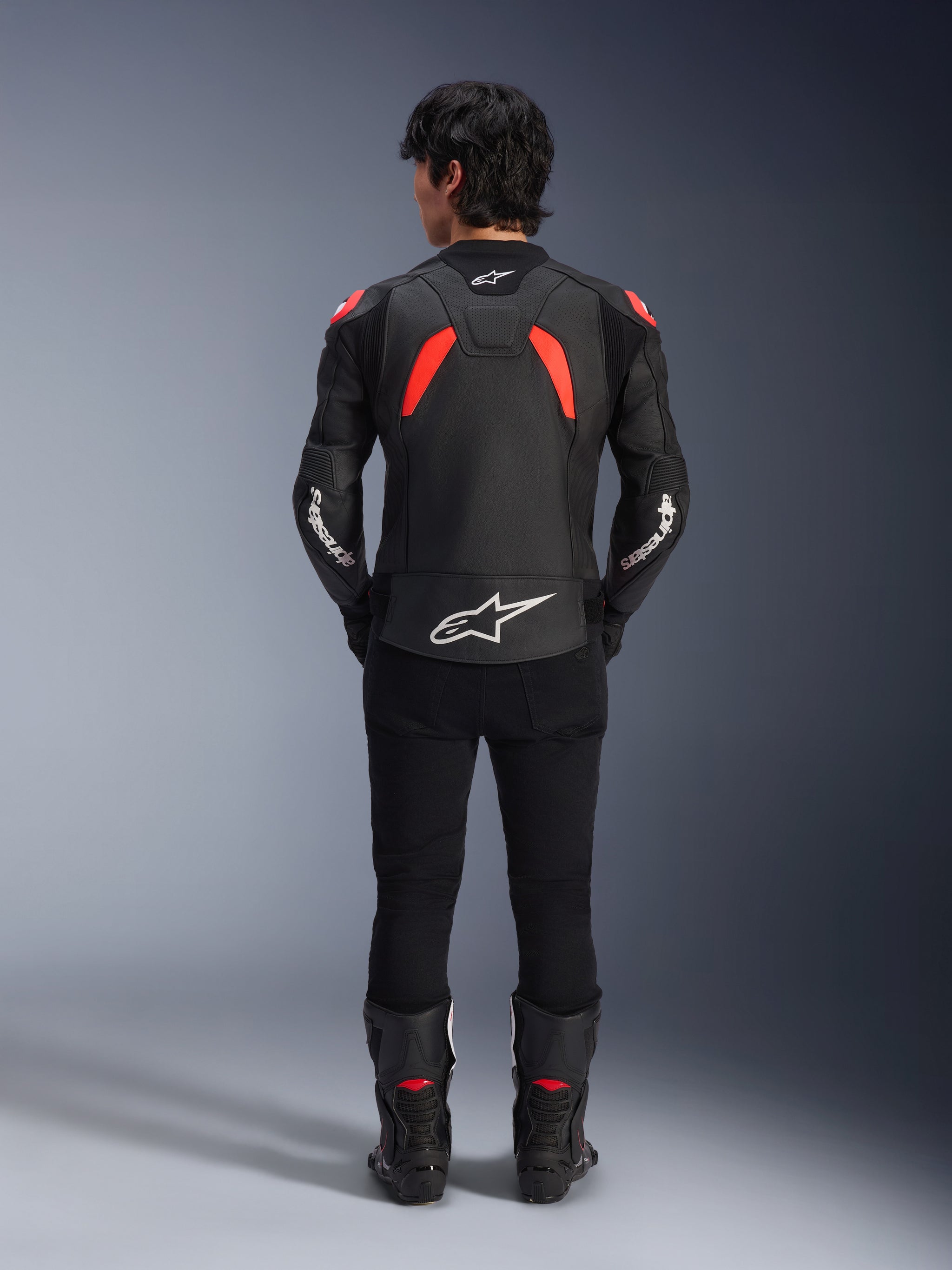 Giacca in pelle Alpinestars GP Plus-R V3 Rideknit - Blk/Wht/Brght Red Giacca in pelle Alpinestars GP Plus-R V3 Rideknit - Blk/Wht/Brght Red