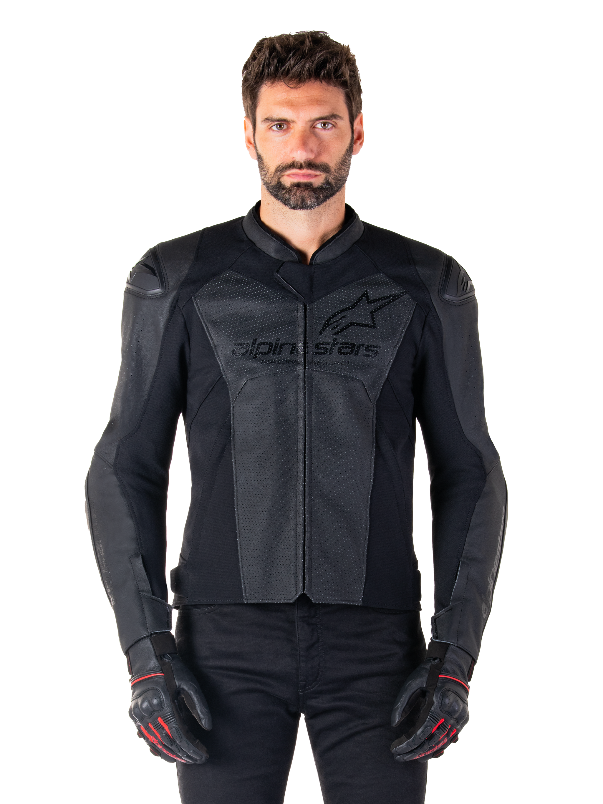 Alpinestars Faster Giacca In Pelle Alpinestar 46 Nero Nero