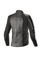 Alpinestars giacca in pelle Stella Vika V2, giacca da moto urban da donna, nera, vista posteriore con pannelli in aramide