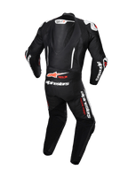 Alpinestars Tuta In Pelle GP-R7 1 Pezzo, tuta da corsa uomo, nera e bianca, pelle, gobba aerodinamica e Tech-Air Ready.