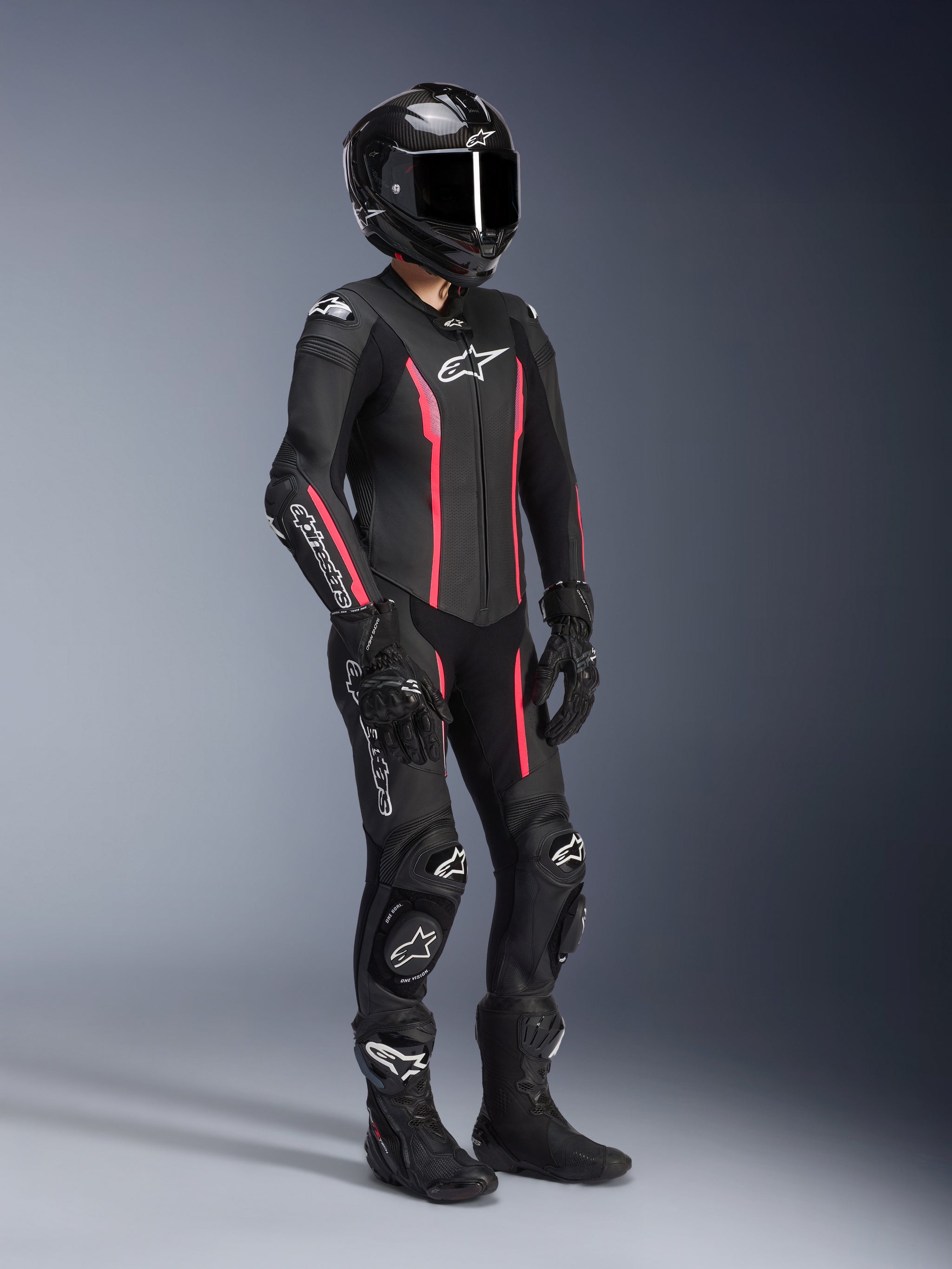 Alpinestars Tuta Pelle Donna Tuta Donna Stella Missile V2 Pezzo