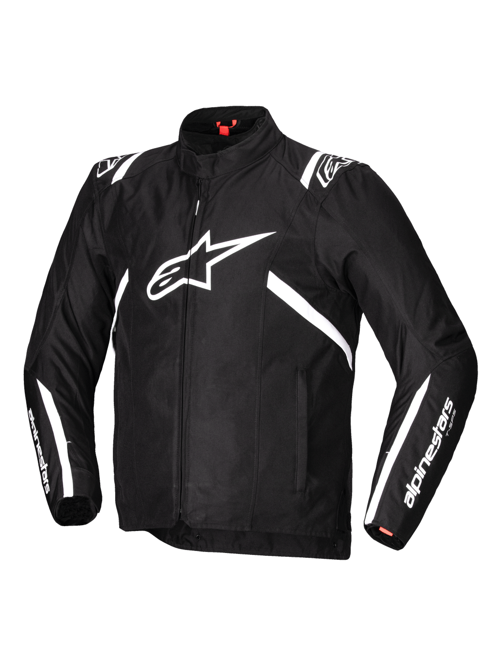 Alpinestars Giacca T-SPS V2 Impermeabile, giacca da moto in tessuto da uomo, nera e bianca, con costruzione in poliestere 600D, protezioni Nucleon Flex Plus e predisposizione Tech-Air