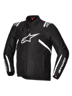Alpinestars Giacca T-SPS V2 Impermeabile, giacca da moto in tessuto da uomo, nera e bianca, con costruzione in poliestere 600D, protezioni Nucleon Flex Plus e predisposizione Tech-Air