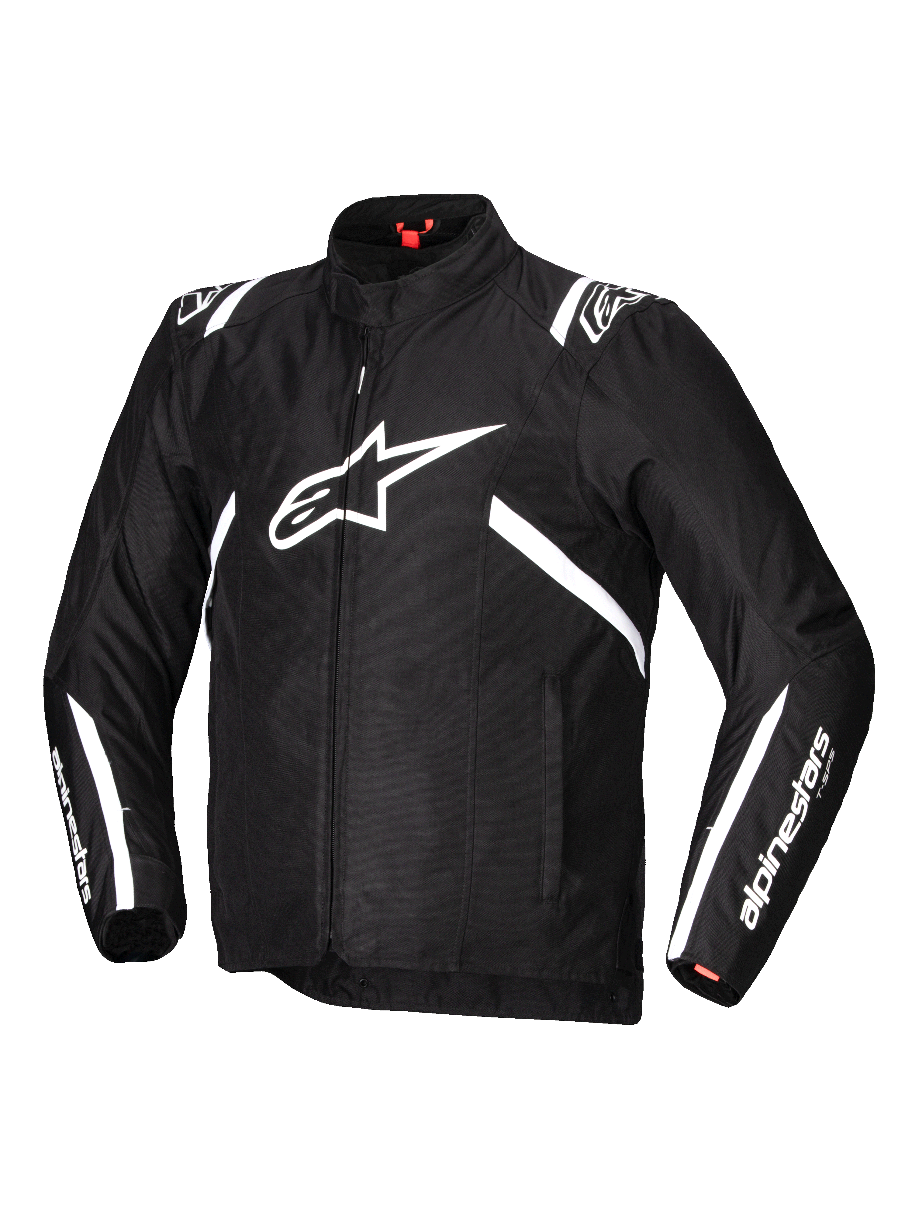 Alpinestars Giacca T-SPS V2 Impermeabile, giacca da moto in tessuto da uomo, nera e bianca, con costruzione in poliestere 600D, protezioni Nucleon Flex Plus e predisposizione Tech-Air