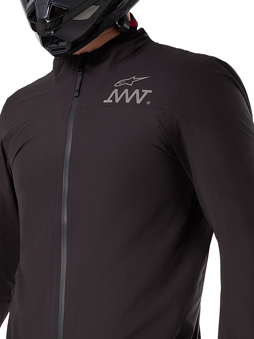 Alpinestars AMT-8 Stretch Drystar® XF Jacket Liner, strato elasticizzato nero impermeabile e antivento, capo tecnico ripiegabile per motociclismo adventure