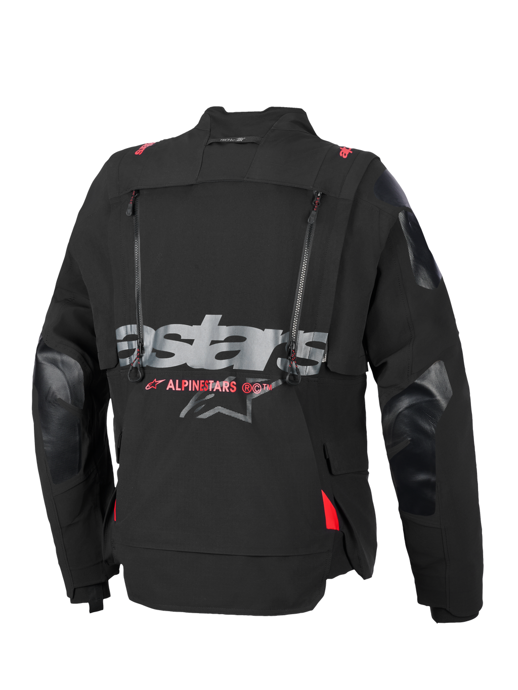 Alpinestars Halo Pro Drystar® XF Laminated Jacket, giacca da moto adventure, nero e Dark Shadow, costruzione tessile modulare a 3 strati con cerniere impermeabili e pannelli di ventilazione, progettata per il touring su ogni terreno