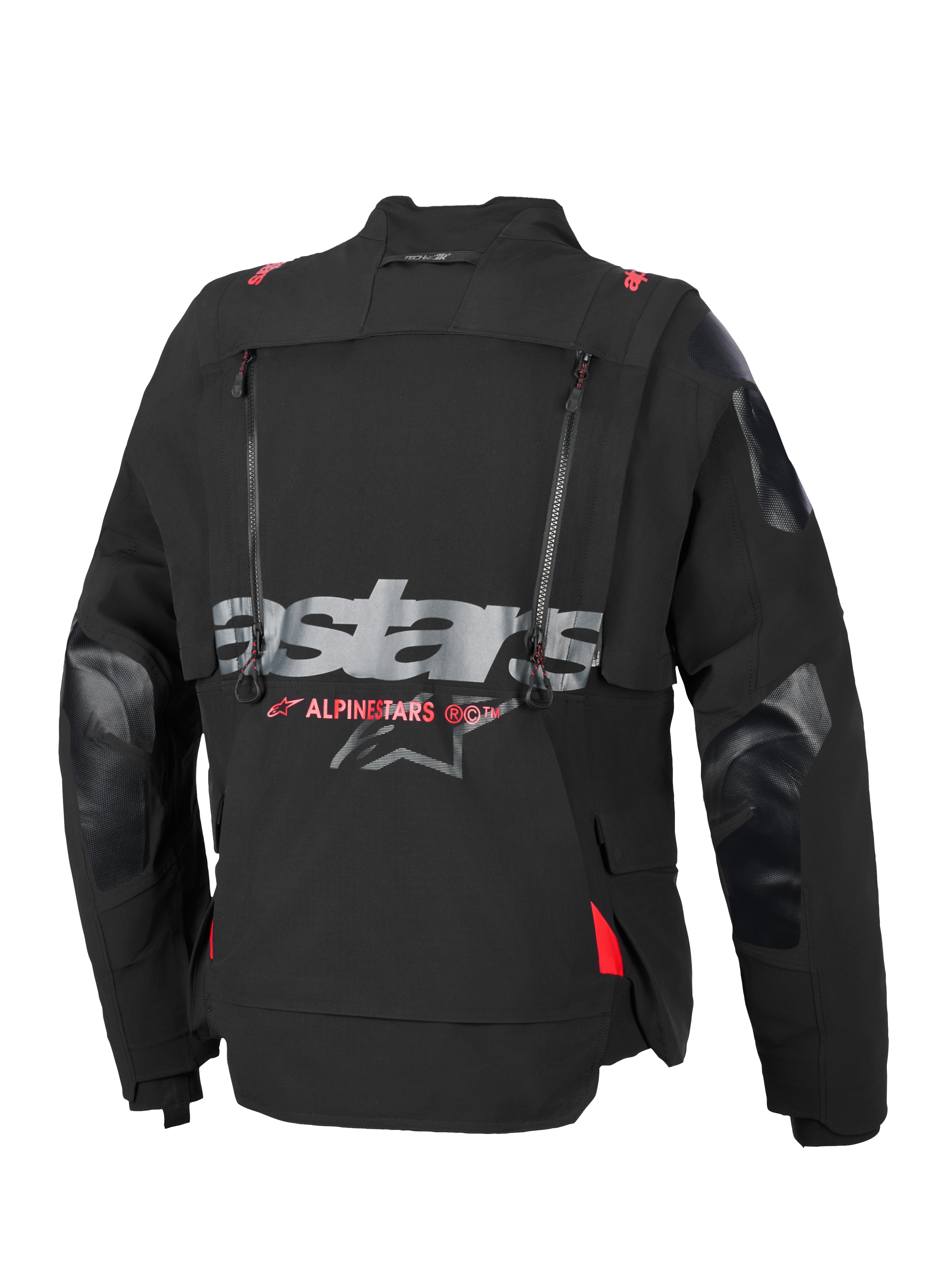 Alpinestars Halo Pro Drystar® XF Laminated Jacket, giacca da moto adventure, nero e Dark Shadow, costruzione tessile modulare a 3 strati con cerniere impermeabili e pannelli di ventilazione, progettata per il touring su ogni terreno