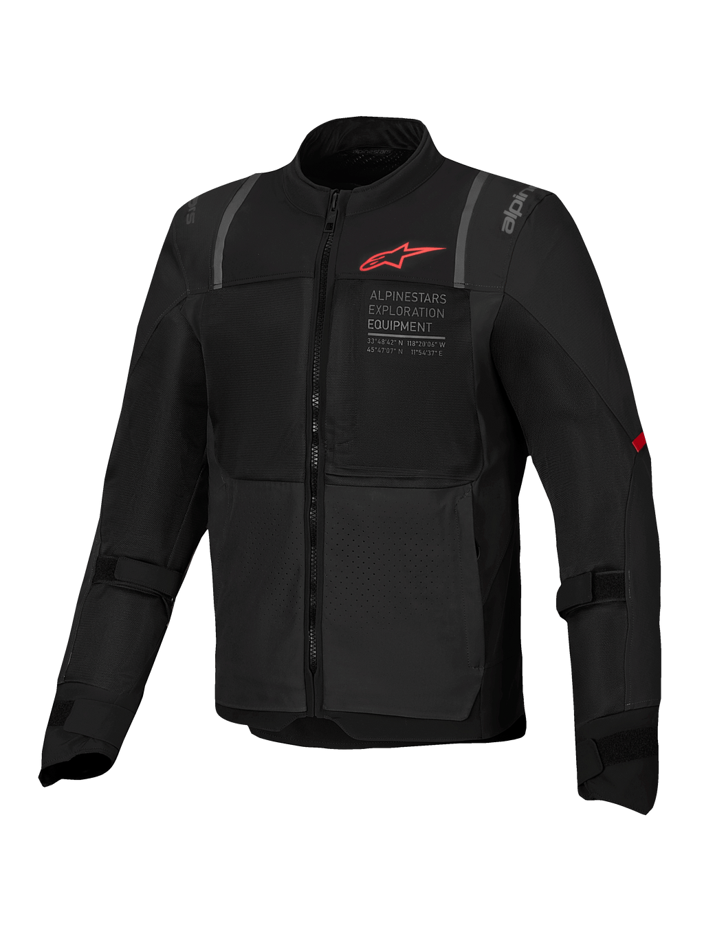 Alpinestars Giacca ST-2 Air, giacca da moto touring da uomo, nera, pannelli in mesh e protezioni certificate CE AA.
