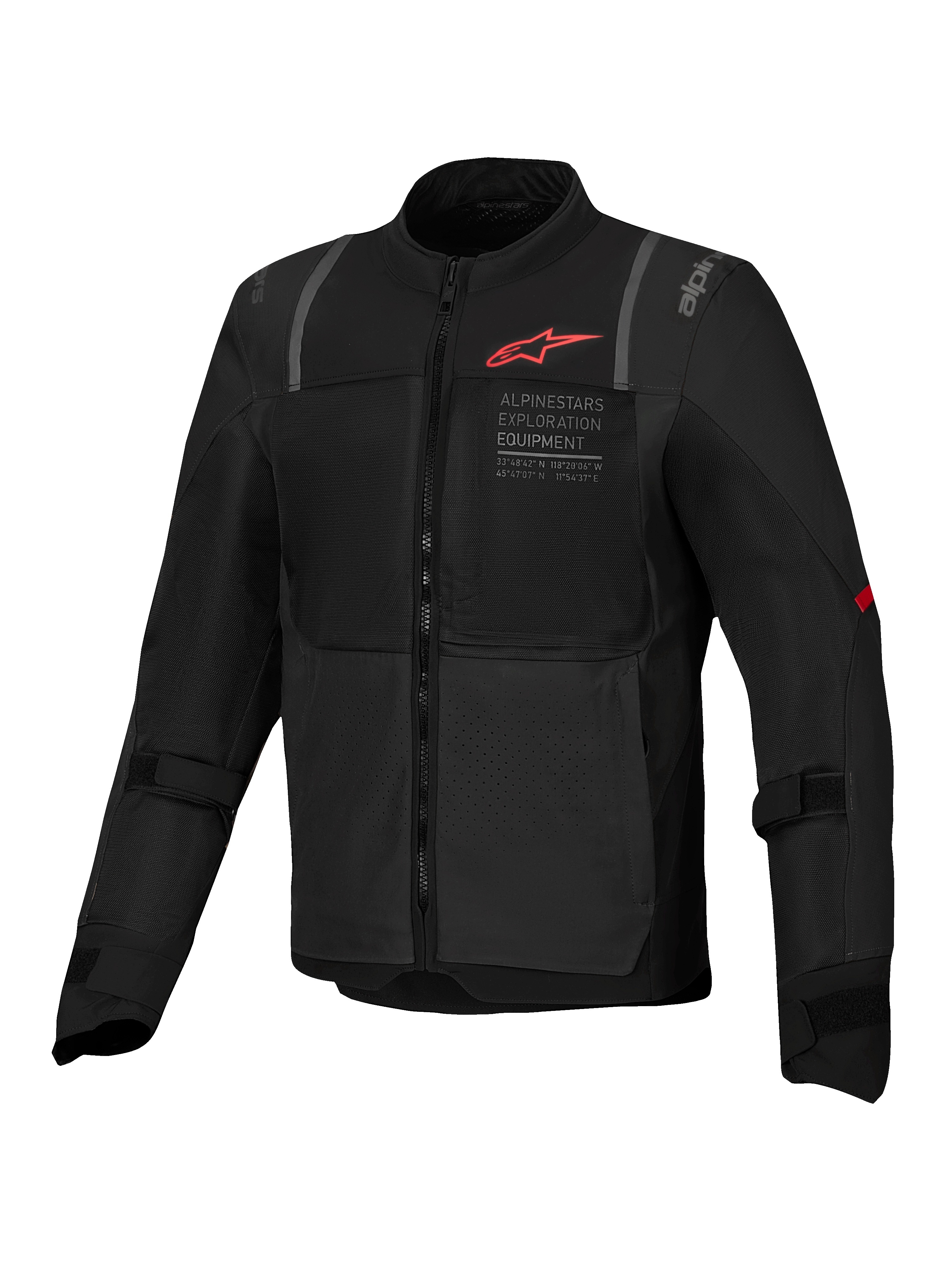 Alpinestars Giacca ST-2 Air, giacca da moto touring da uomo, nera, pannelli in mesh e protezioni certificate CE AA.