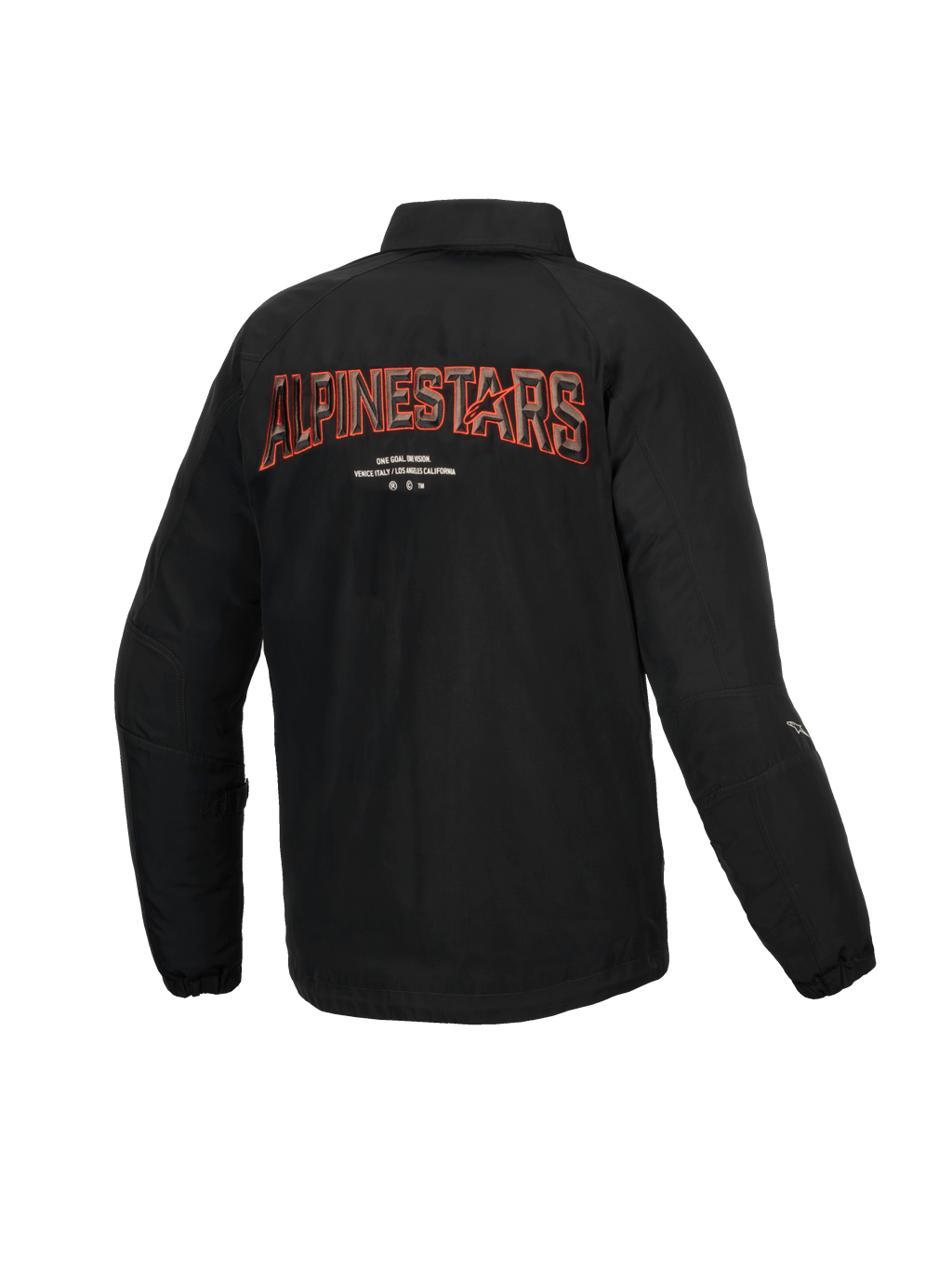 Alpinestars Giacca Revved Resistente All’Acqua, giacca da moto urbana da uomo, nera con ricamo 3D sul retro, certificata CE Livello A