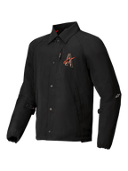 Alpinestars Revved WR Jacket, giacca da moto urbana resistente all'acqua, nera con ricamo e bottoni a pressione, certificata CE Livello A con protezioni Nucleon Flex Plus