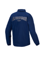 Alpinestars Giacca Revved Resistente All'Acqua, giacca da moto urbana da uomo, blu, vista posteriore con ricamo dinamico 3D e marchio, struttura in raso resistente all'acqua certificata CE