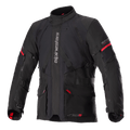 Alpinestars Monteira Drystar XF Jacket, giacca da moto adventure touring, nero e rosso acceso, costruzione laminata impermeabile, dotata di tasche multiuso e cinghie regolabili, tessuto resistente per protezione in ogni condizione atmosferica