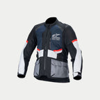 Alpinestars Giacca Andes Air Drystar, giacca moto adventure touring da uomo, blu profondo, nero e grigio ghiaccio, compatibile con Tech-Air e ventilata