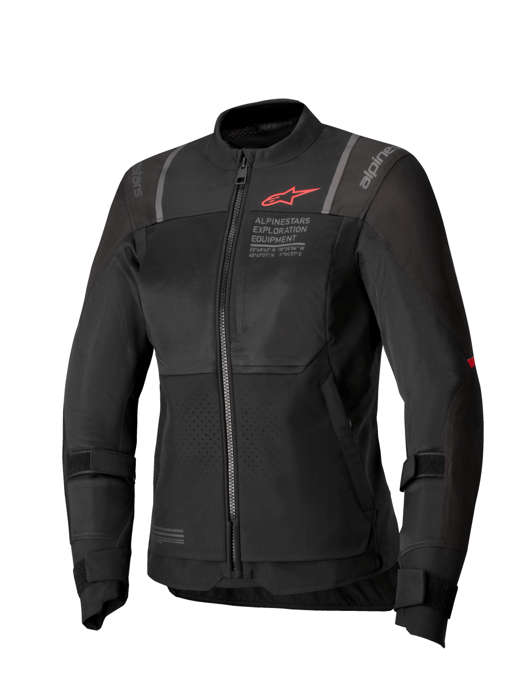 Alpinestars Giacca Stella ST-2 Air, giacca da moto touring da donna, nera, in tessuto con pannelli mesh, certificata CE Livello AA e Tech-Air ready