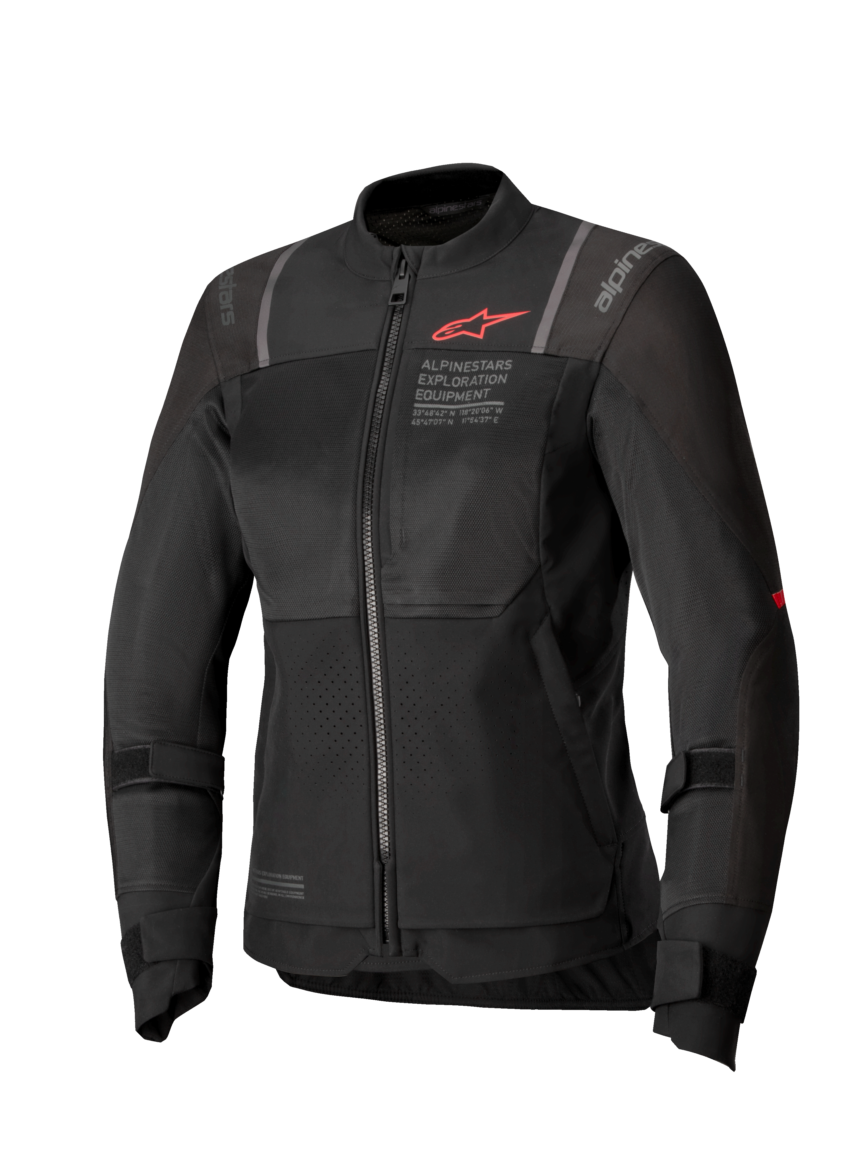 Alpinestars Giacca Stella ST-2 Air, giacca da moto touring da donna, nera, in tessuto con pannelli mesh, certificata CE Livello AA e Tech-Air ready