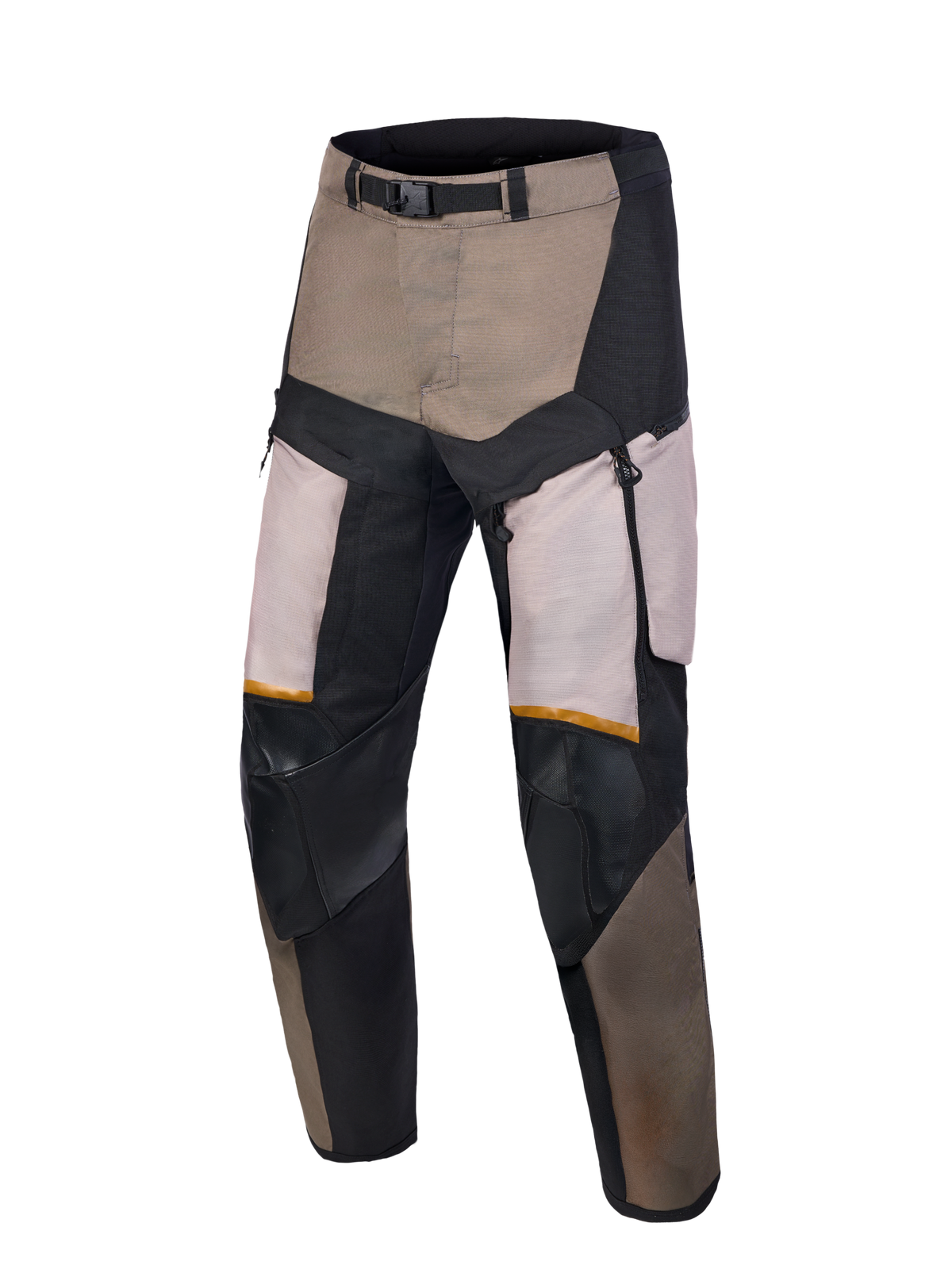 Alpinestars Harok V 2 Drystar Pantaloni, pantaloni da moto adventure touring, marrone, alluminio e nero, impermeabili con membrana Drystar e ventilazione diretta