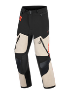 Alpinestars Pantaloni Halo Pro Drystar® XF Laminati, pantaloni da moto adventure da uomo, nero e mastic, impermeabili, con ventilazione diretta e certificati CE