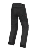 Alpinestars Pantaloni Andes V4 Drystar® - Short, pantaloni da moto, nero, vista posteriore con pannelli rinforzati su seduta e gambe, logo Drystar rosso sul fianco, cinturini regolabili in vita e alle caviglie, robusta costruzione in tessuto per adventure touring