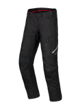 Alpinestars Honda ST-1 Waterproof Pants, pantaloni moto touring, nero con dettagli interni rossi, tasche cargo con cerniera sulle cosce, gambe ergonomiche pre-curvate con ginocchia rinforzate, abbigliamento adventure impermeabile in tessuto